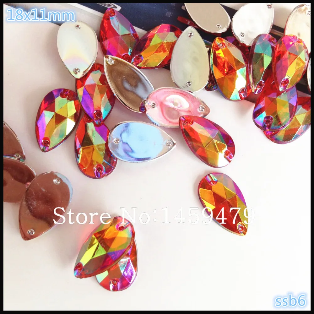 200 шт. Свободные Стразы камень кристалл Красный AB с плоским основанием