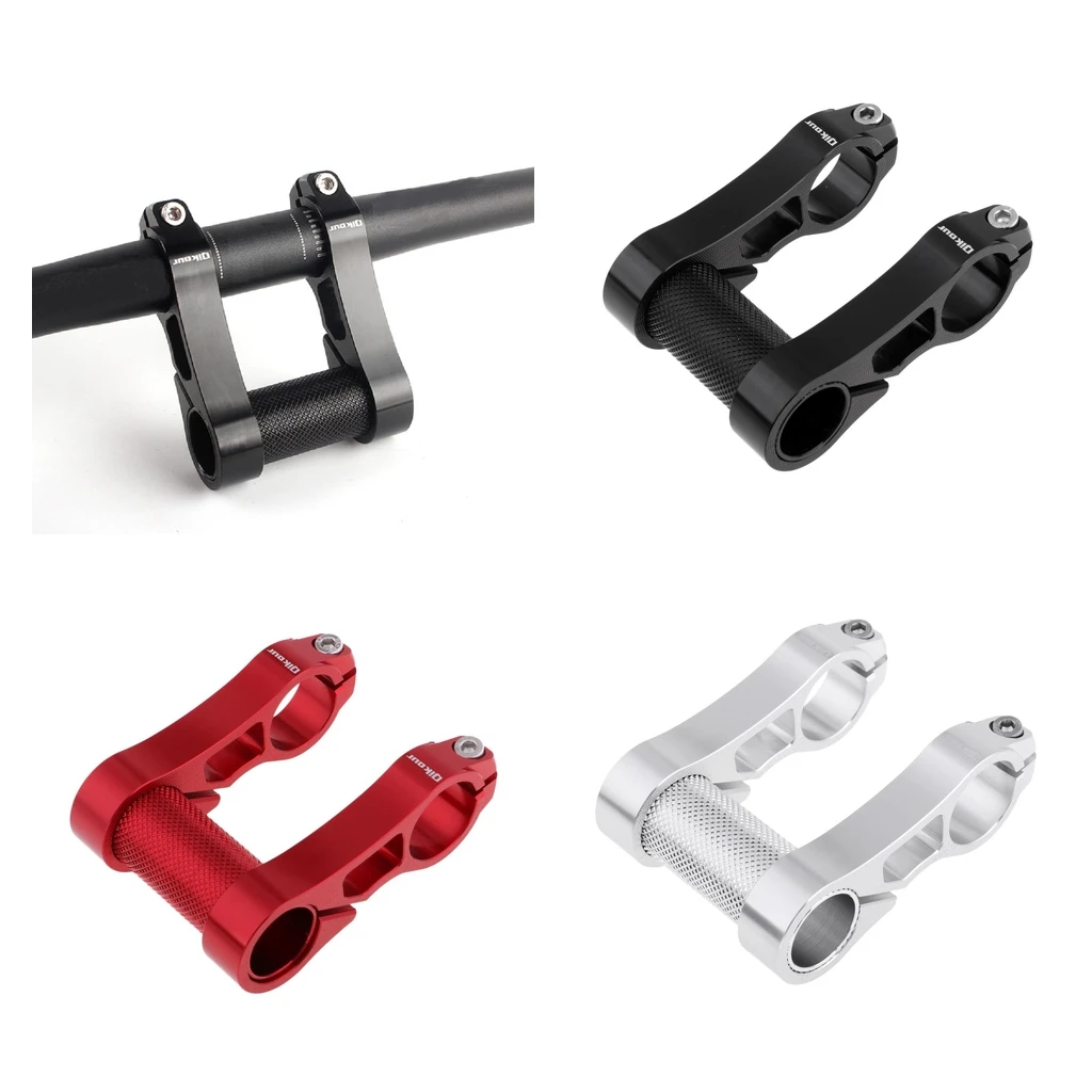 

Aluminum Alloy Adjustable Folding Bike Bicycle Cycling Handlebar Extender Stem Mount - Black/Red/Silver