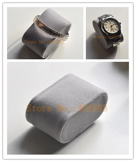 10 шт. серые красивые бархатные украшения браслет цепочка часы стенд Подушка