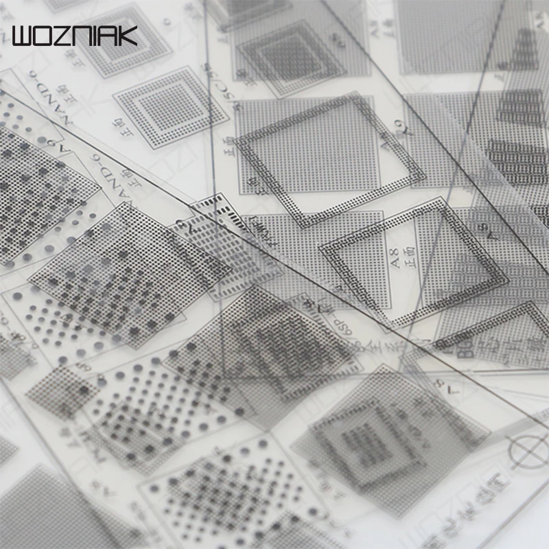 Wozniak полный комплект УФ отверждения Зеленая сеть ЦП припоя точка PCB линия BGA чип