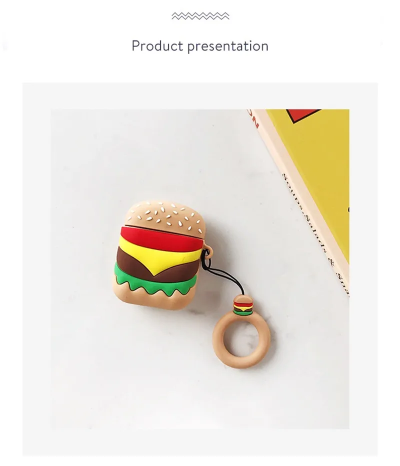 Свежий McDonald Carto ТПУ 3D милый силиконовый Bluetooth беспроводной чехол для наушников AirPods зарядная коробка защитный чехол Аксессуары