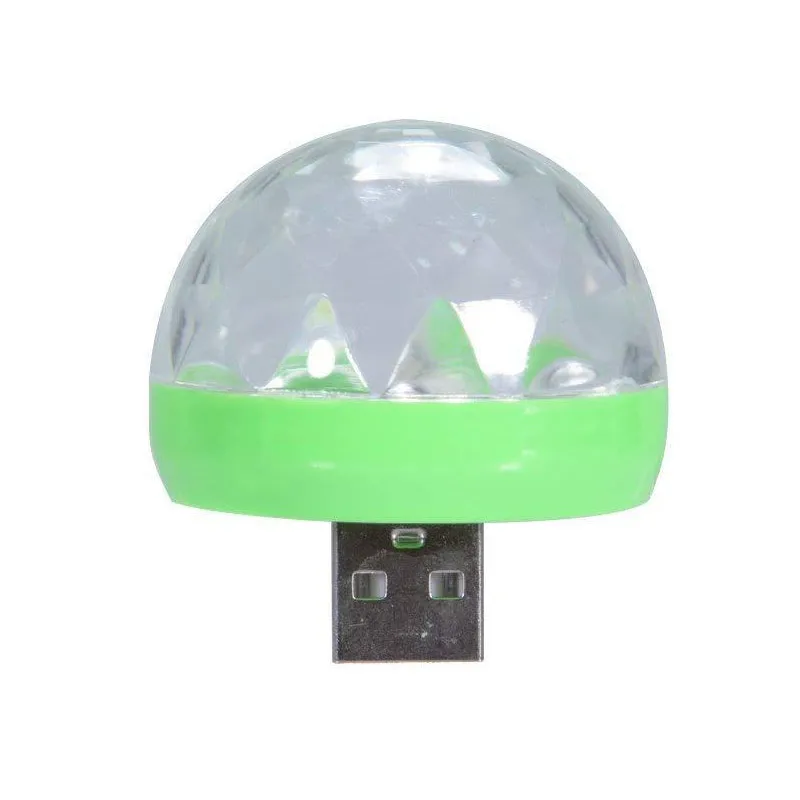 Мини USB светодиодные фонари для вечеринки портативный хрустальный магический