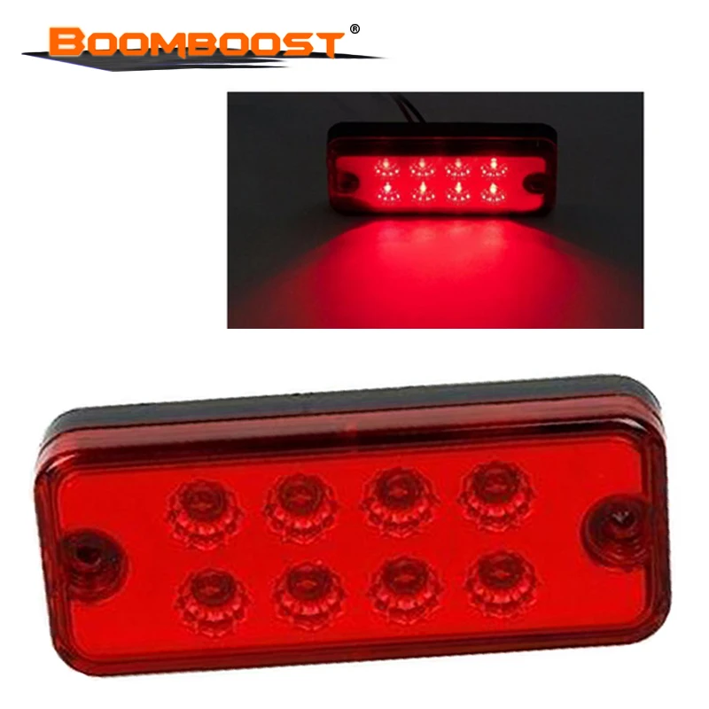 Желтый красный Фирменная Новинка 12V 24V 4 цвета 8 светодиодный боковой габаритный