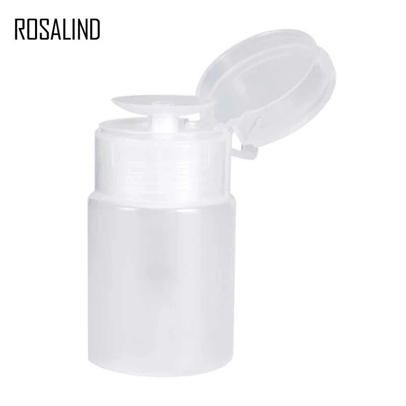 1 шт. пустая бутылка-насос для нейл-арта ROSALIND пластиковая лака ногтей прозрачная