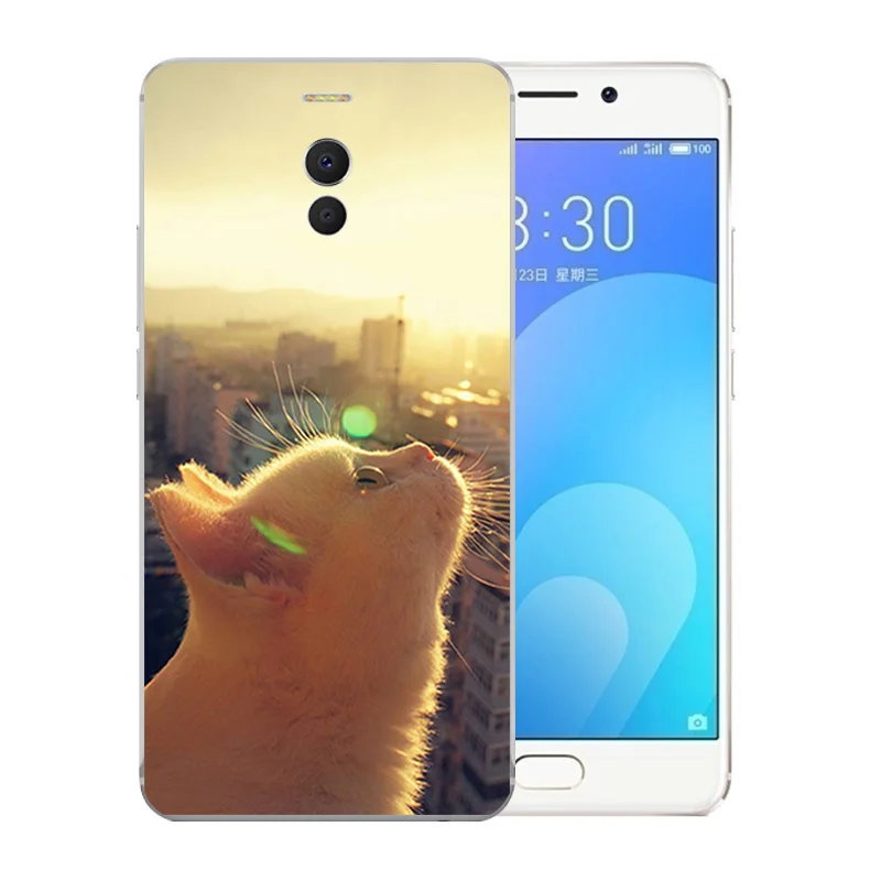 Чехлы для телефонов Meizu M6 Note Роскошный Матовый силиконовый чехол Note/Blue Charm 6 |