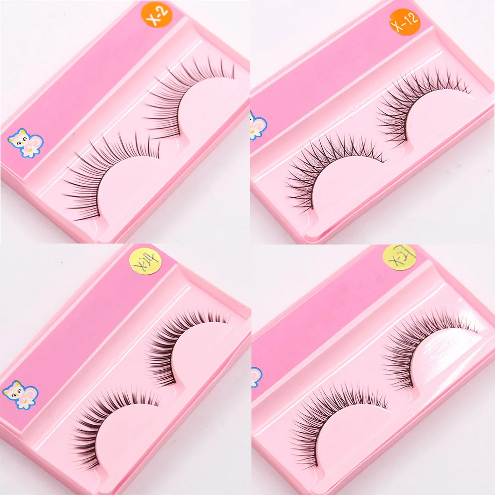 Натуральные густые накладные ресницы для макияжа 3D ручной работы удобные мягкие