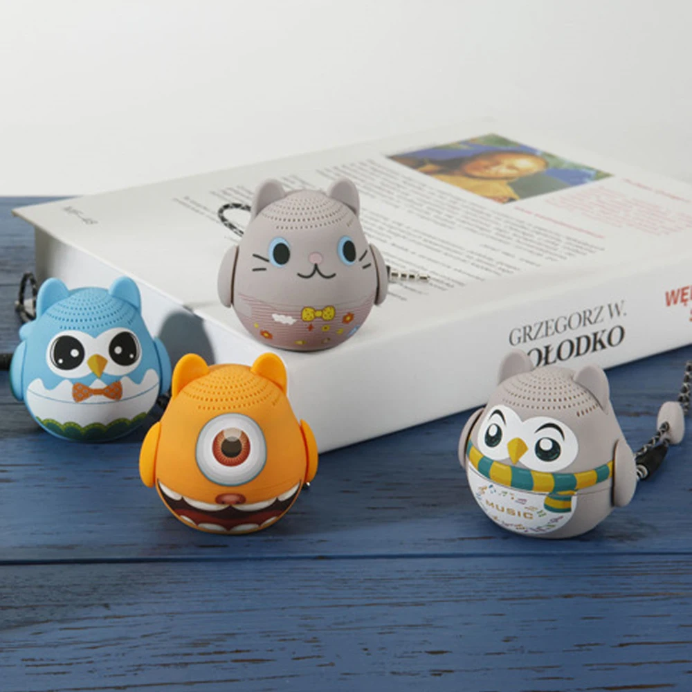 Милый аудио Pet Bluetooth Динамик Беспроводной мультфильм Портативный карман Колонки