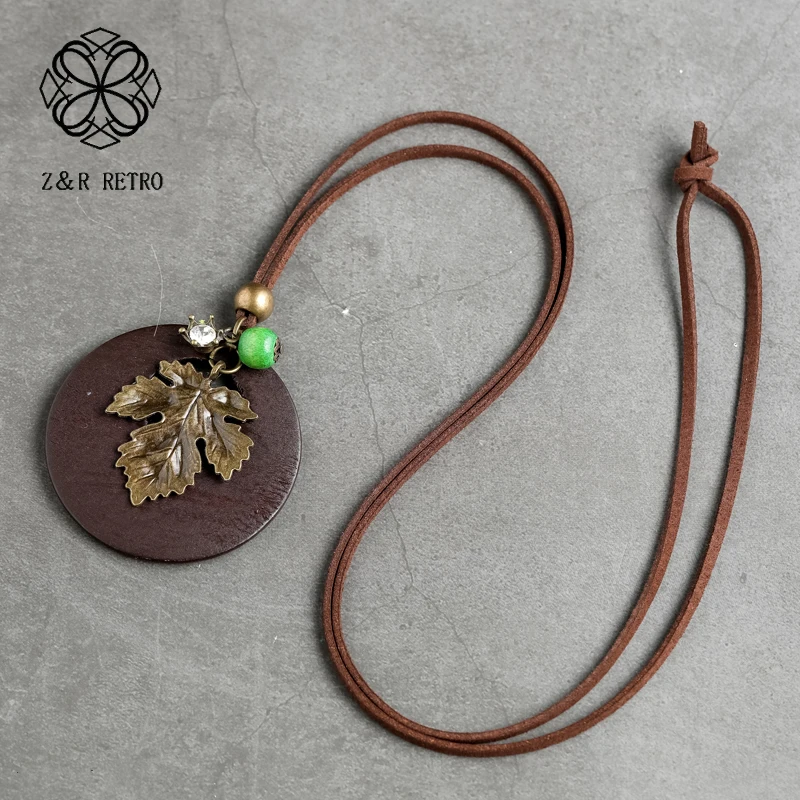 Цепочка в виде кленового листа винтажное массивное ожерелье Ювелирное Украшение