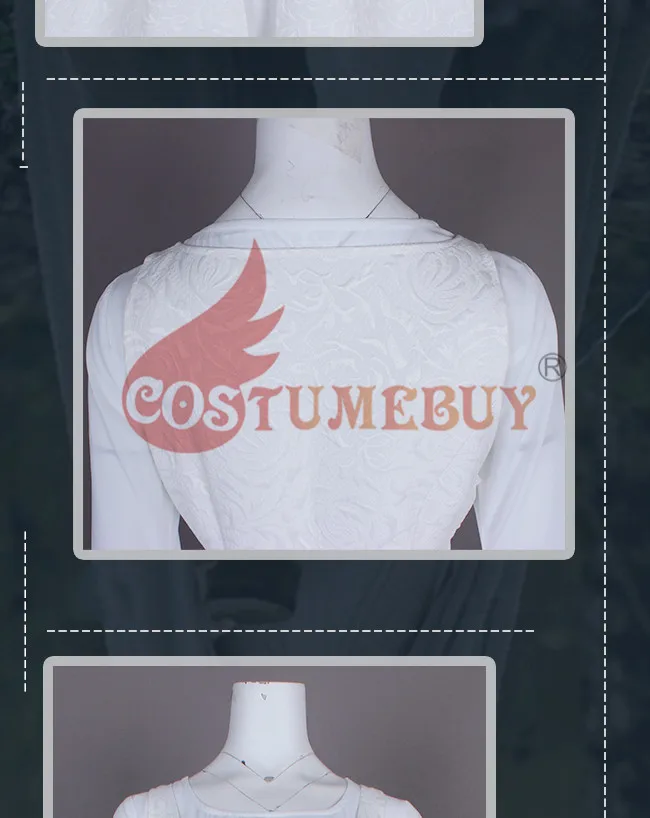 Costumebuy Once Upon a Time Эмма Лебедь белое платье карнавальный костюм с капюшоном плащ Хэллоуин униформа наряд индивидуальный заказ