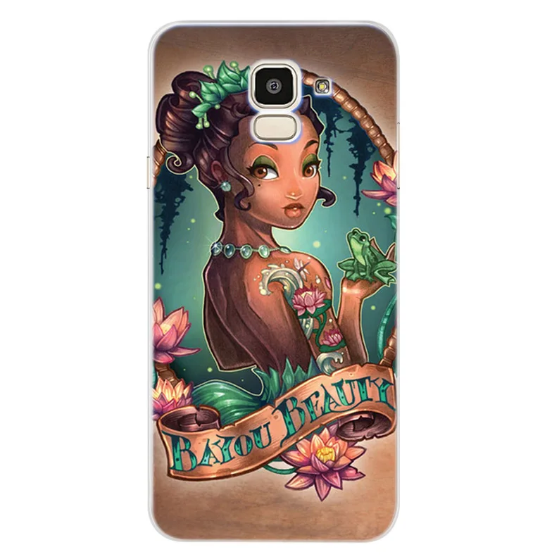 Case For Samsung Galaxy A30 A50 J1 J3 J4 J5 J6 J7 A3 A5 A7 A8 2016 2017 2018 Soft TPU Silicone Princess Cover Funda D075 |