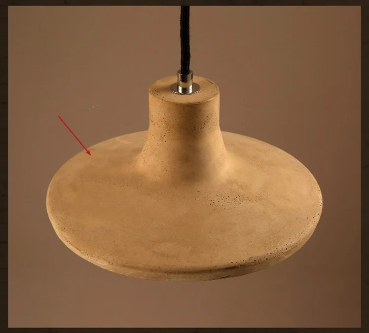 Цементный подвесной светильник в стиле лофт | Освещение