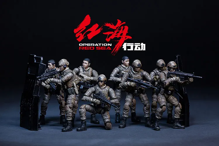 1/25 JOYTOY фигурки армейских солдат, набор моделей, коллекция edtion, готовая "красная морская операция" для мальчиков