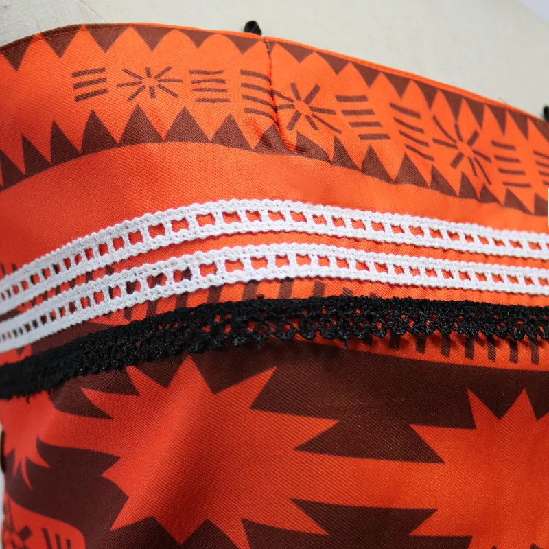 Женский/детский костюм Ваяна/Моана маскарадный принцессы с ожерельем и париком