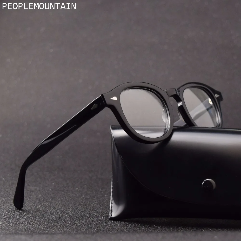 Винтажные оправы для очков мужчин и женщин ацетатные круглые очки оправа с