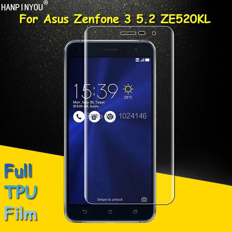 Полное покрытие прозрачная пленка из мягкого ТПУ протектор экрана для Asus Zenfone 3 5 2