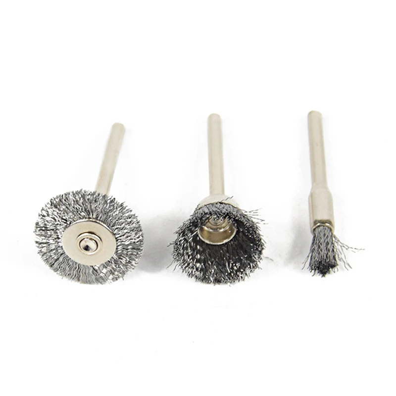 36 pcs/set Power tool Accessories Steel Copper Brass Wire Brush Polish Wheels Metal Surface for Dremel Rotary Tools High Quality |