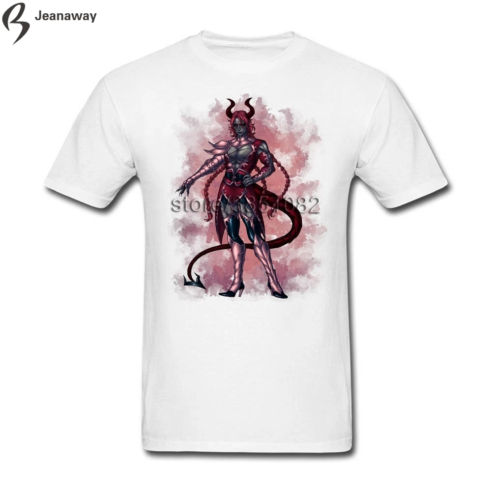 Tops Tees Printed Logo Lucifer T-shirt Short Sleeve CrewNeck Cotton XS-3XL Man Cloth | Мужская одежда