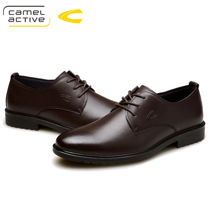 Camel Active/Новые весенние модные мужские деловые туфли-оксфорды из натуральной кожи