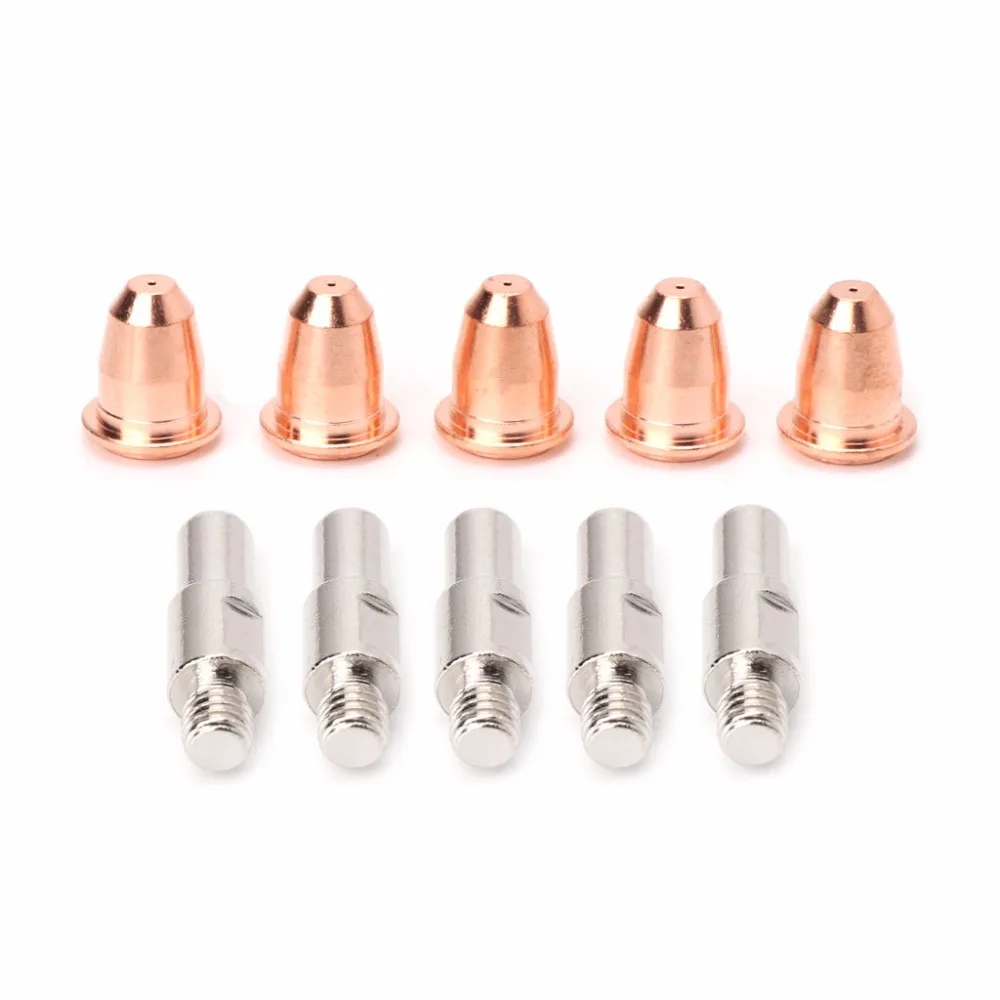 

10Pcs/Set S45 Consumables Kit Electrode 0.8mm Nozzle Tip For Plasma Cutter Torch
