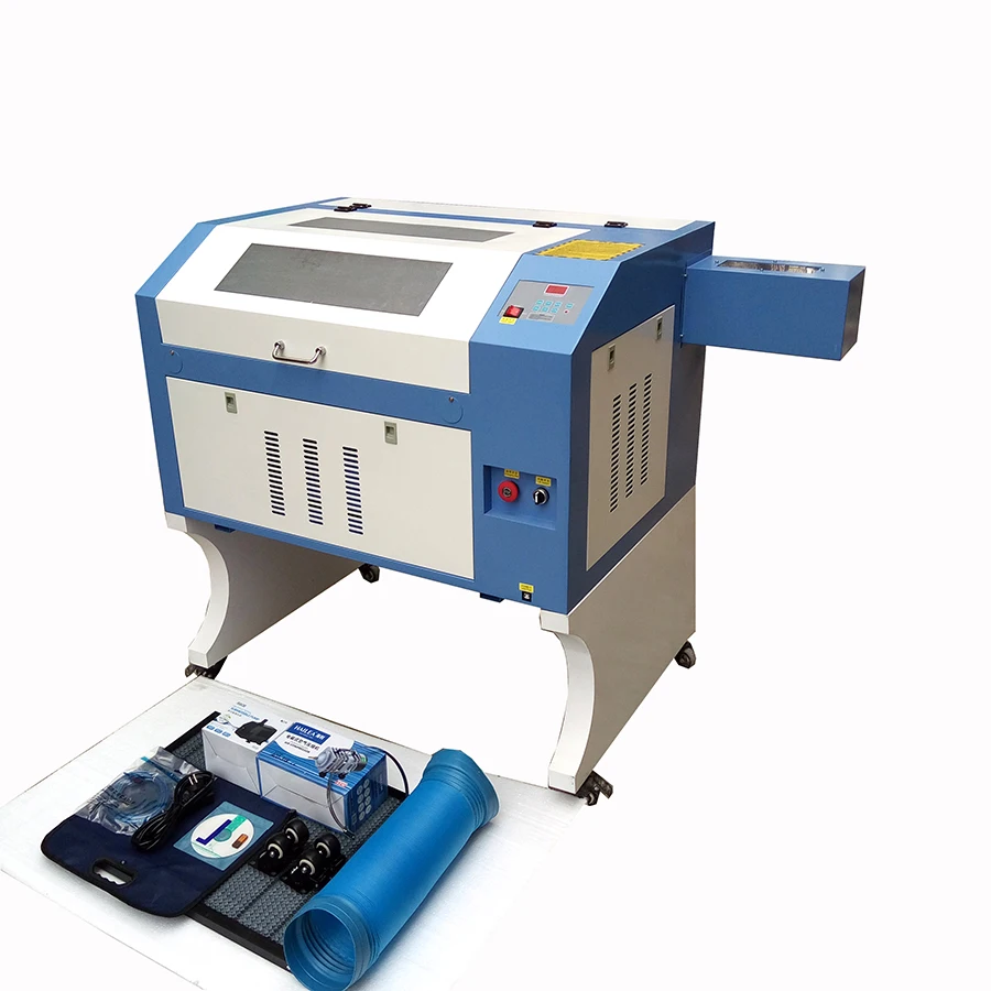 

Portable 4060 desktop co2 phone case rotary laser engraving cutting machine for Free Shipping
