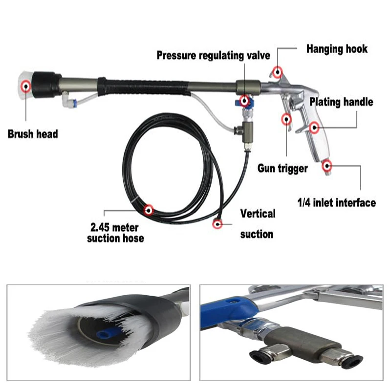 

Mini Handheld Engine Cleaning Spray Gun, 2.45m Hose Compression Car Beauty Gun