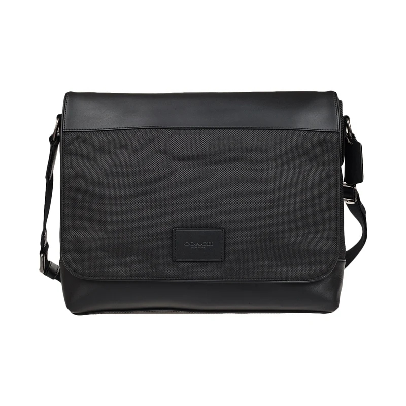 COACH Men's Nylon and Leather Messenger Tote Bag F38741 |