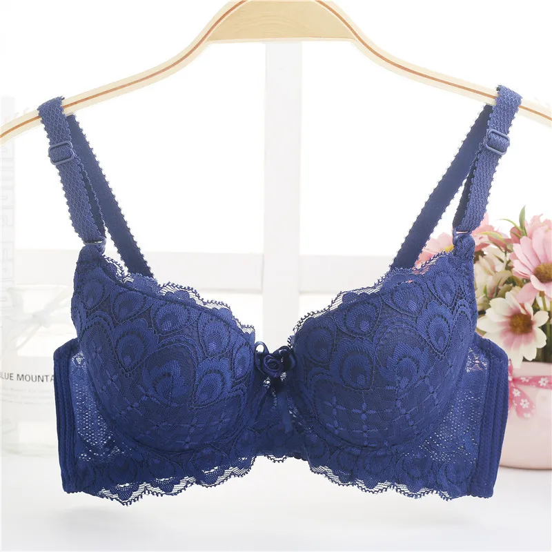 

Sexy Bras For Women Smooth Ultrathin 3/4 Cup Bra Racerback Deep V Underwear A B Cup Bras Lingerie Charming 7 Colors Brassiere