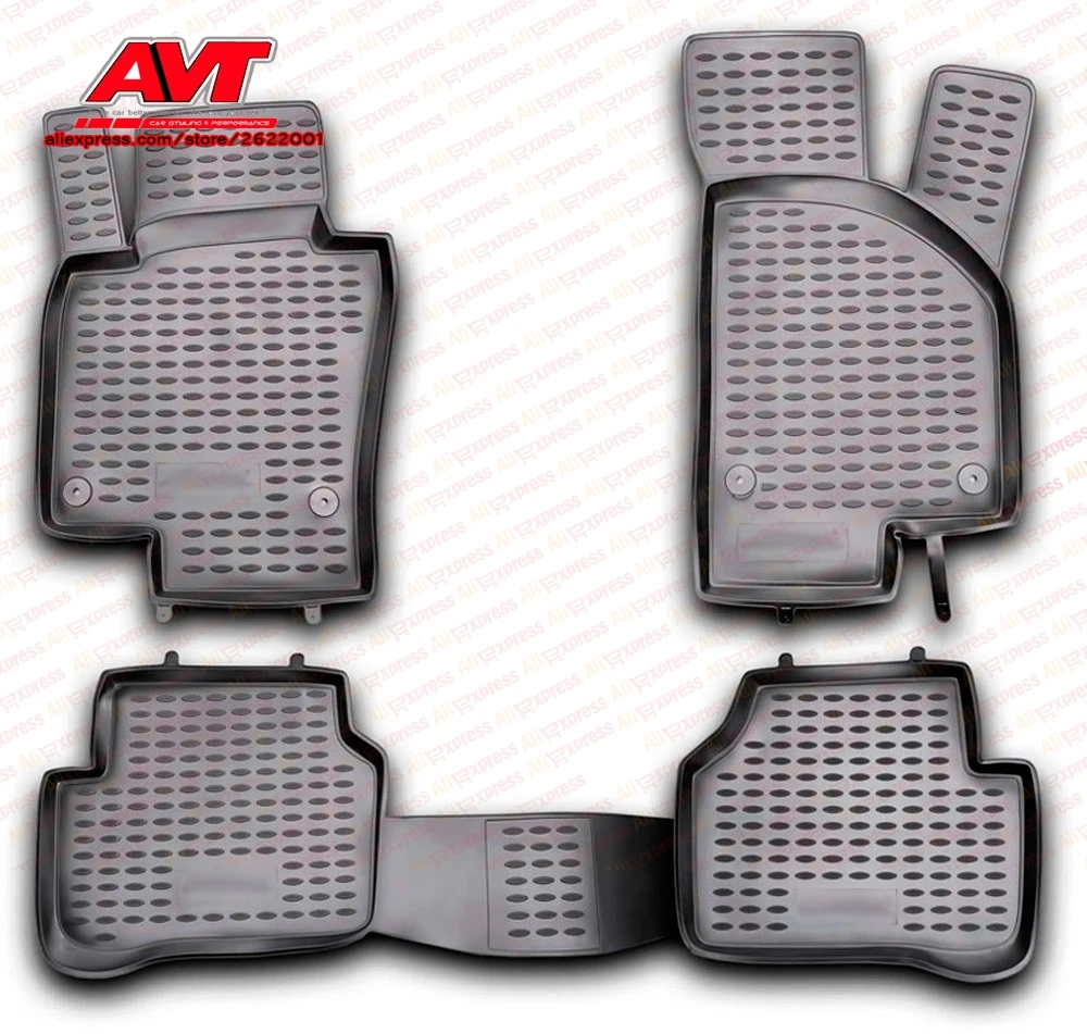 Коврики для Volkswagen Passat B7 2011-2015 4 шт. резиновые коврики Нескользящие аксессуары
