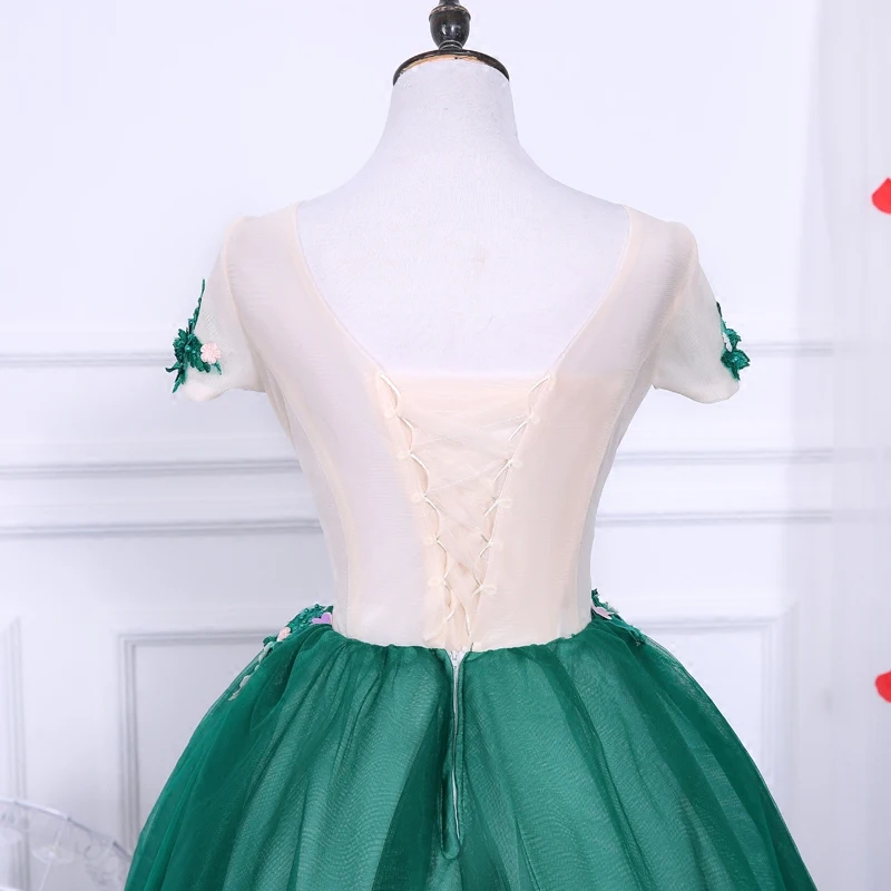 Robe De Soriee Новое роскошное зеленое вечернее платье короткое с цветочной
