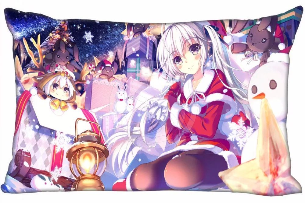 

Hot Sale Sexy Anime Lolita #S Pillowcase Custom Zippered Rectangle Pillow Cover Cases Size 35X45cm (one sides) WT#905&UI33
