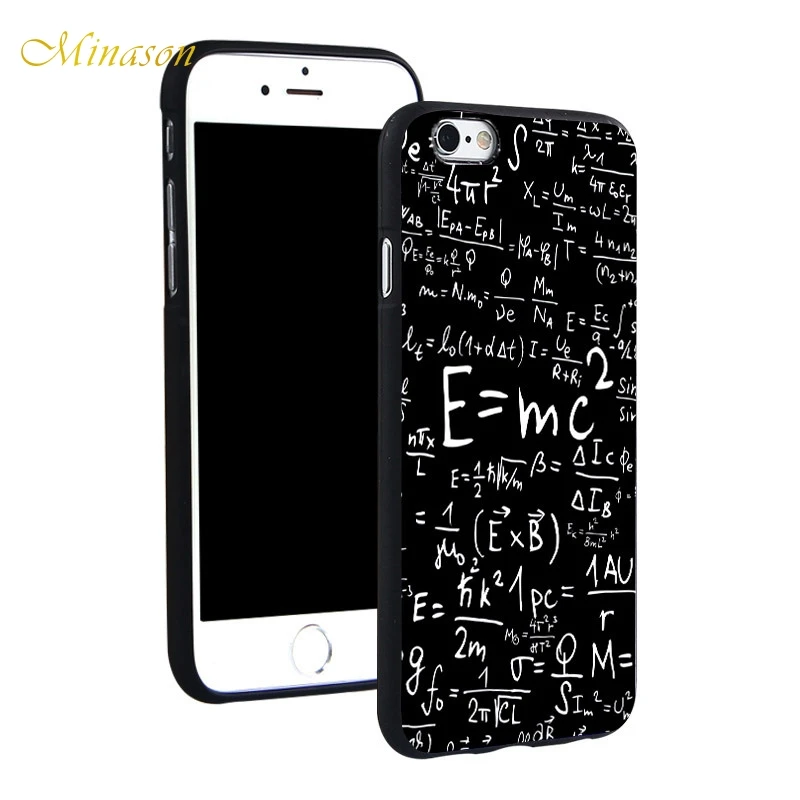 Силиконовый чехол E = MC2 для iPhone X 5S XR XS Max 6 6S 7 8 Plus | Мобильные телефоны и аксессуары
