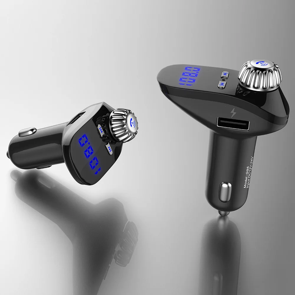 Новый G95 Bluetooth автомобильный комплект громкой связи беспроводной fm передатчик