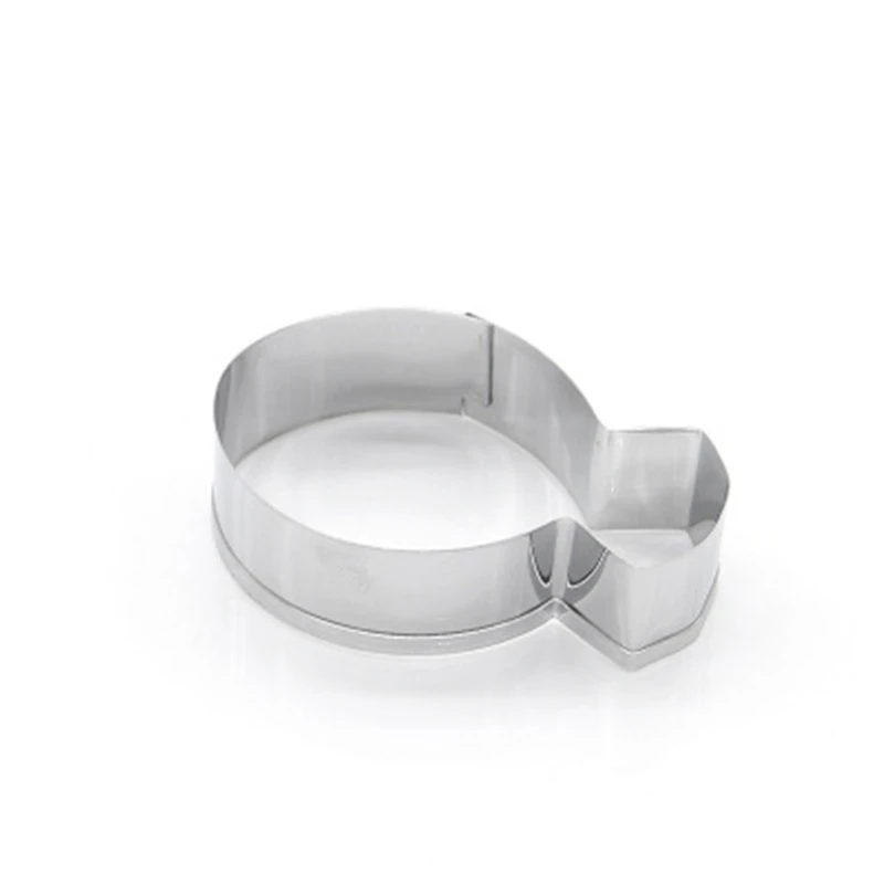 Hot Cutter Cookie Kitchen Accessories Diamond Ring Stainless Steel Party New Baking Tools Lady Mold Wedding Stamp | Дом и сад