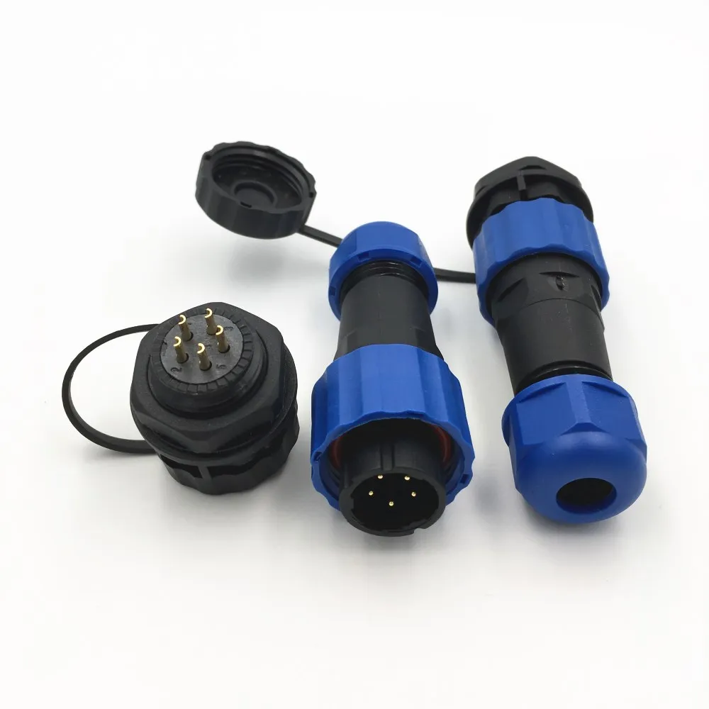 1Set SP16 Waterproof Aviation Connector 2 3 4 5 7 9 Pin IP68 Circular Power Cable Male Plug Jack Female Socket |