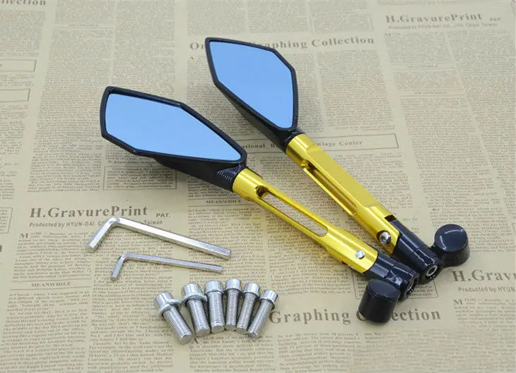 Боковые зеркала для мотоцикла CNC HONDA R1 R3 R6 FZ6 GSXR600 1000 NINJA250 ZX 6R Z750 Z800 мотоциклетное