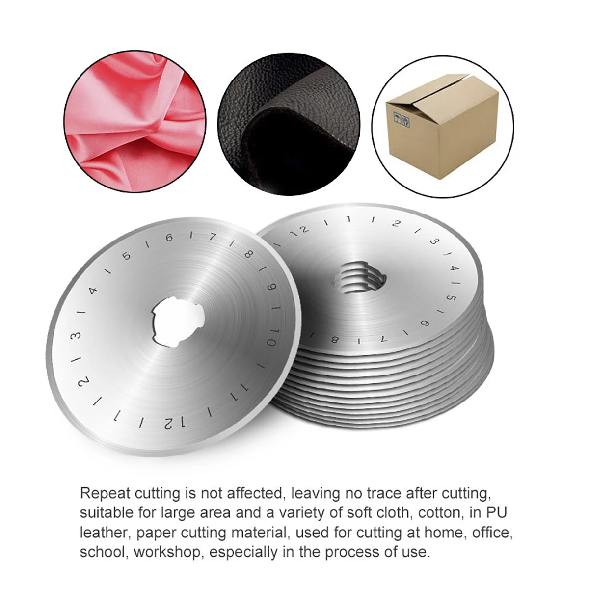 10 шт. 45 мм фрезы пополнения лезвия круговой Craft лоскутного шитья ручной