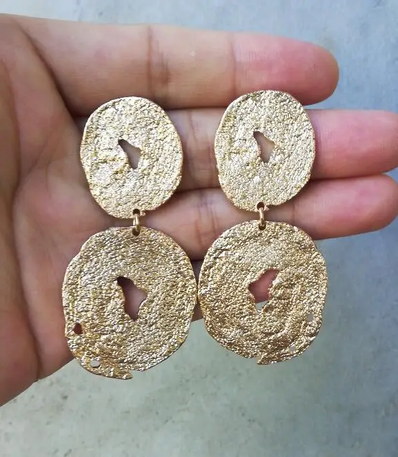 Timeless Wonder Geo Disc Statement Drop Earrings for Women Party Punk Top Rock Neat Rarest Stunning Ins Prom Drama Queen 2562 | Украшения и