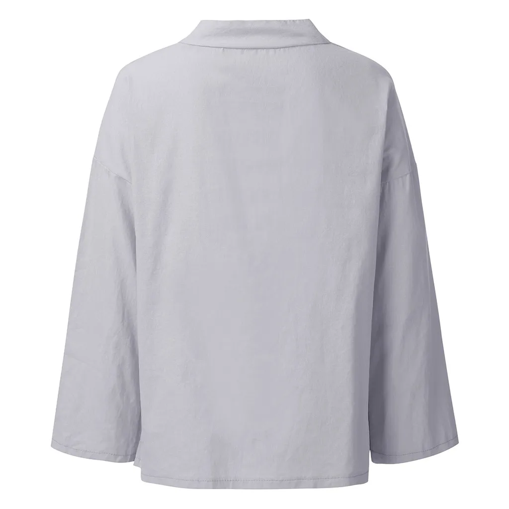 Блузка женская с длинным рукавом и кнопками | Женская одежда