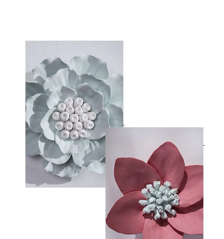 Домашнее украшение ручной работы керамическая Цветочная модель креативная 3D