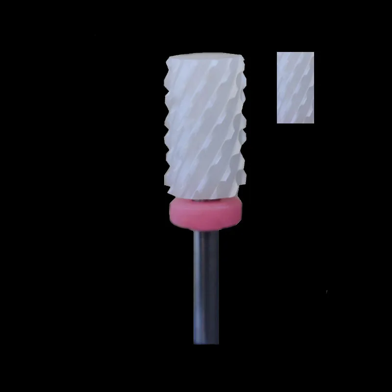 

1pcs White Ceramic Nail Drill Bit - Large Barrel Bit 3XC