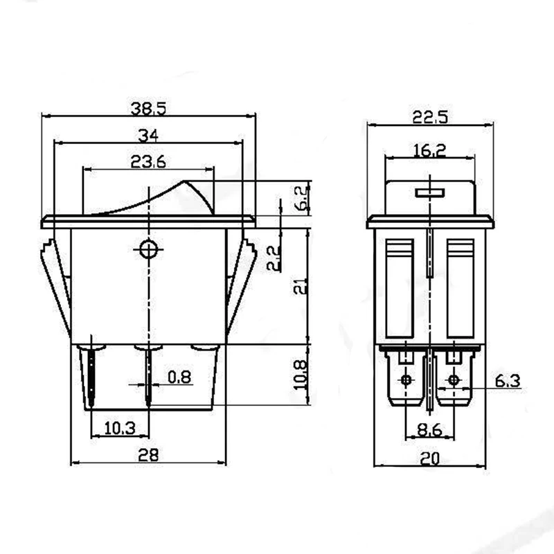 Универсальная противотуманная лампа с переключателем светодиодов для