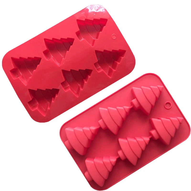 Рождественское дерево помадные формы шоколадные конфеты для желе мыла свеча