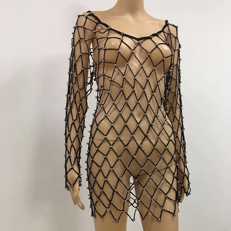 MUXU черное платье Летнее сексуальное прозрачное короткое модное roupa feminina kleider