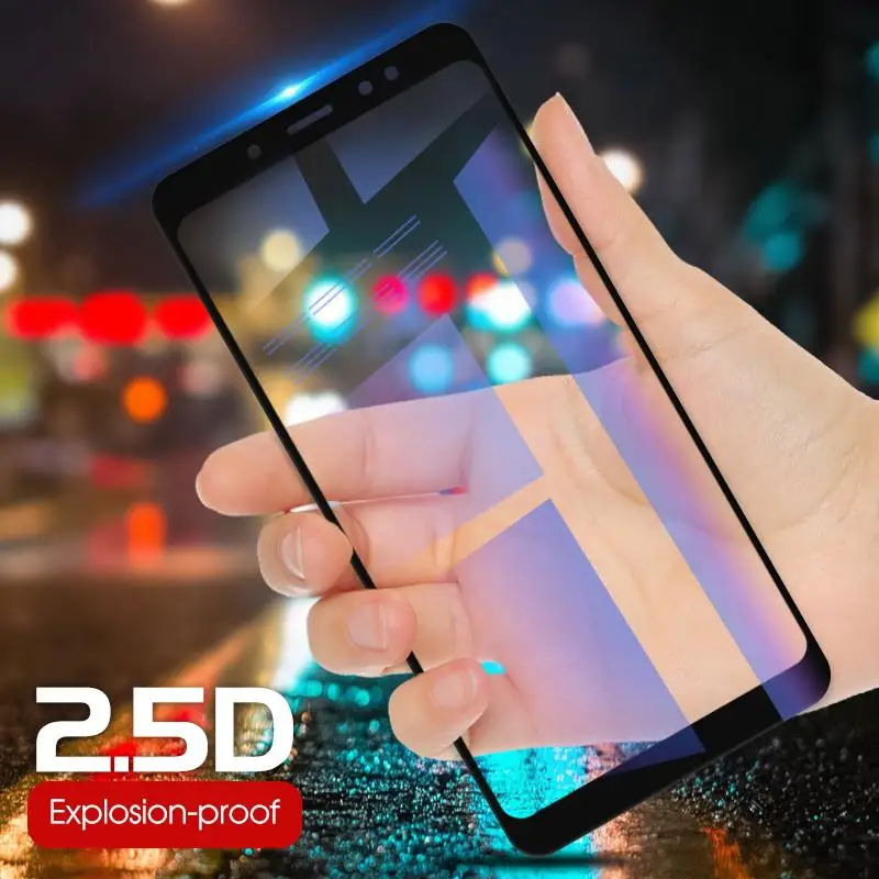 Полное покрытие, закаленное стекло для Xiaomi Redmi Note 5 Pro, Защитное стекло для экрана, защита для Xiaomi Redmi Note 5, глобальная пленка