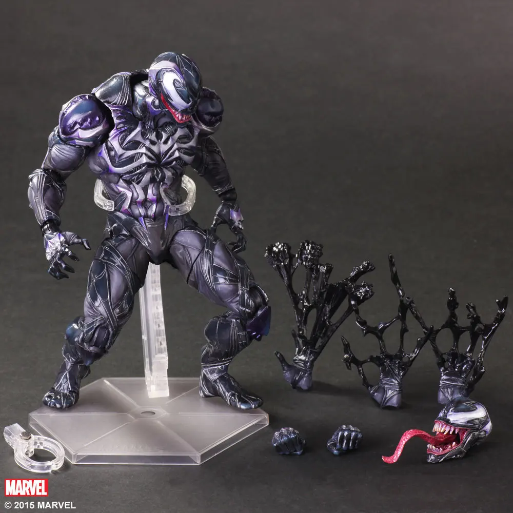 A Marvel Universe Variant Play Arts Kai Venom Limited color Ver. ПВХ фигурка Коллекционная модель игрушки 25 см KT3507 - Цвет: A