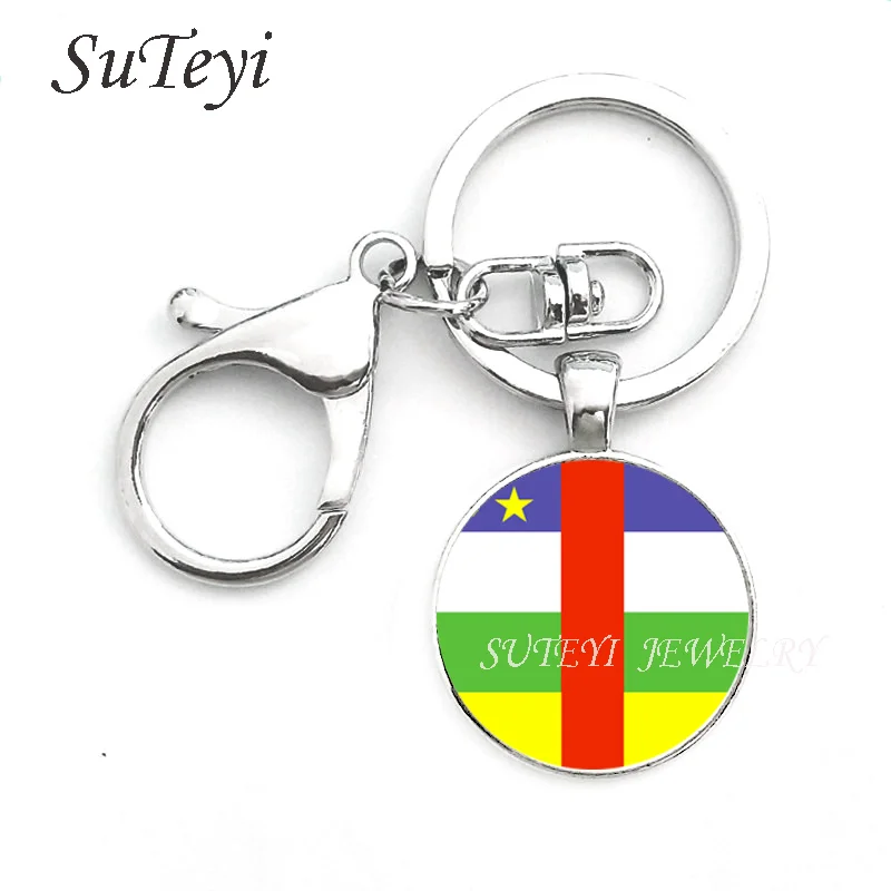 Трендовые круглые мужские ювелирные изделия брелок Чад и Чили Центральная