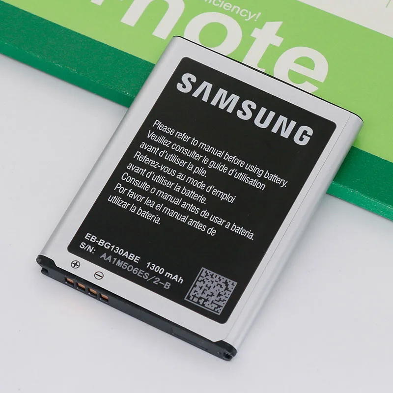 Samsung Original Battery For Galaxy Star 2 G130 G130E G130H 1300mAh EB-BG130ABE Phone Batteries | Мобильные телефоны и