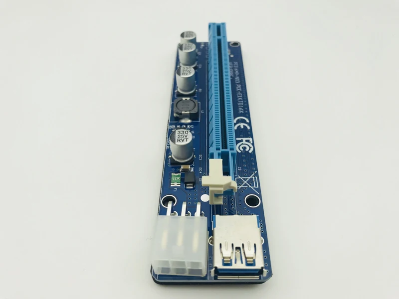 VER008C 60 см USB 3 0 кабель Molex 6 pin PCIE PCI E Express 1X к 16X расширитель платы Майнинг Биткоин
