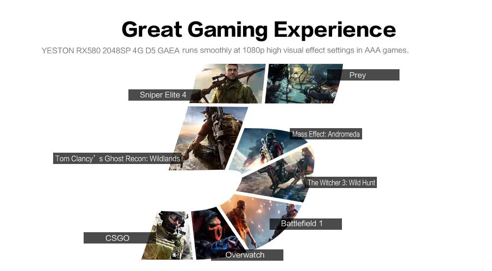 Yeston Radeon RX 580 GPU 4 ГБ GDDR5 256bit игровой настольный компьютер ПК видеокарты Поддержка DVI/HDMI PCI-E X16 3,0