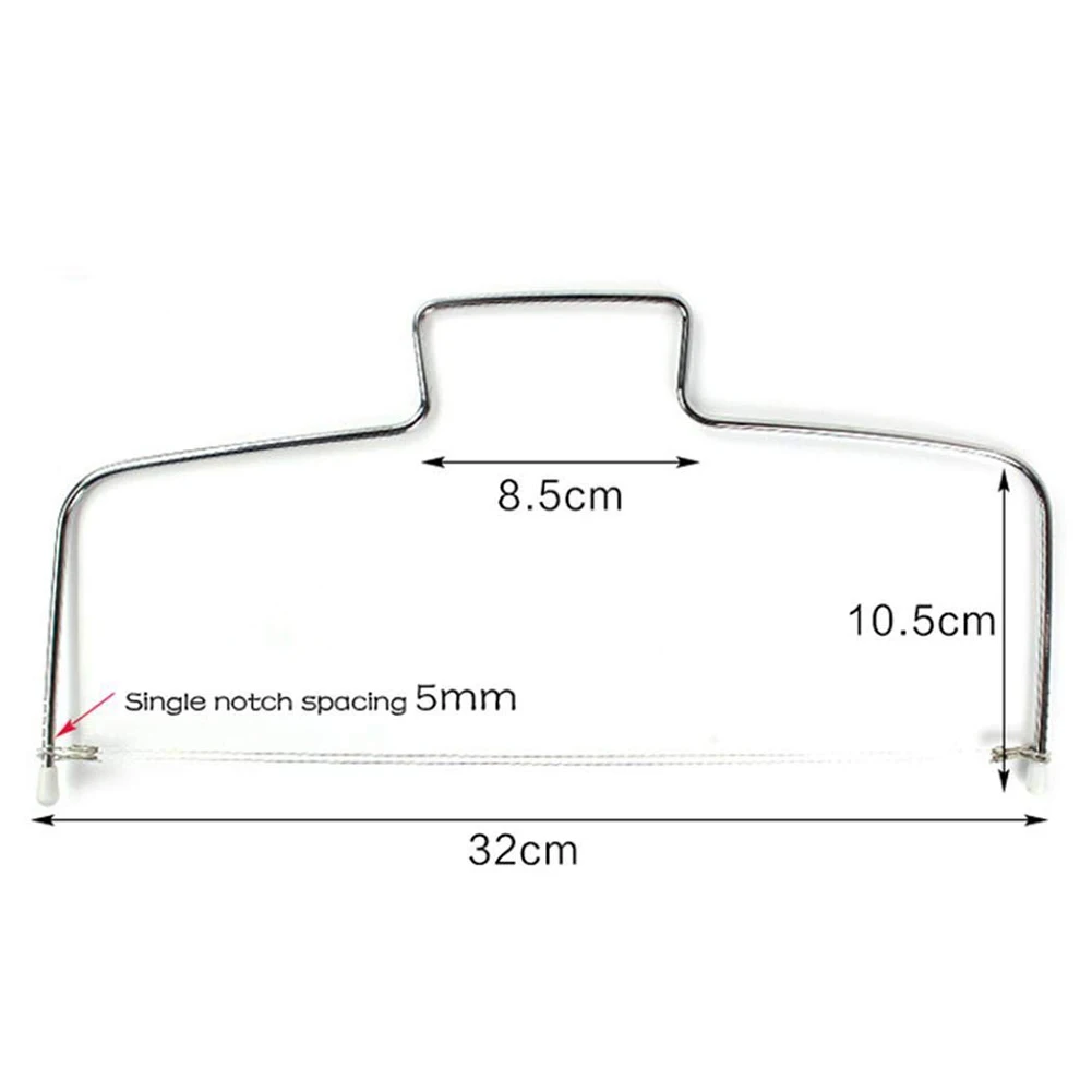 1PC 32cm x 16cm Stainless Steel Adjustable Wire Cake Divider Cutting Leveller DIY Cake Saw Layer Cutters Cake Baking Tools